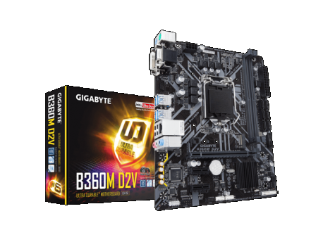 Intel GIGABYTE B360M D2V Intel, Intel® 1151 (8. gen.), Intel® B360, Micro ATX