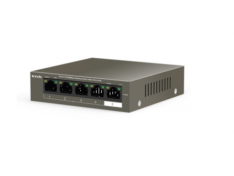 Tenda TEF1105P-4-63, 5-Port 10/100 POE RJ45